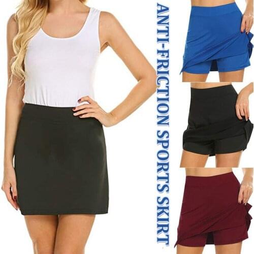 Anti-Chafing Active Skirt Super Soft & Comfortable with Invisible Pocket Women' s Skirt d88