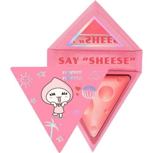 Free Powder Blush and Brush Long Lasting Contour & Highlight Face Natural Look Blush Gift for Girl Women Easy to Color MH88