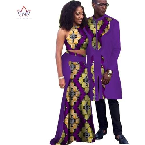 Africa Style Couple Clothes New Fashion Spring African Dresses for Sweet Lover Dashiki Plus Size Africa Clothing WYQ67
