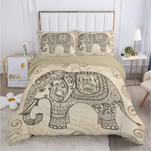 Bohemian bedding set Queen King Full Double Duvet cover set pillow case Bed linens Quilt cover 240x220 200x200 Khaki