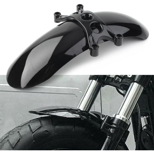 Gloss Black Motorbike Front Fender Mudguard Splash Guard Cover For Harley Davidson Forty Eight 48 2010 2011 2012 2013 2014 2015
