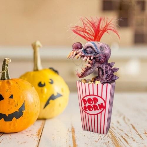 Hot Sale Killer Klowns From Outer Space Ugly Sculpture Painting Killer Statue In Outer Space Quirky Halloween Decoration Gifts