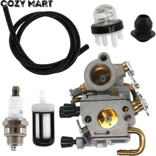 Carburetor Spark Plug Kits For STIHL TS410 TS420 Zama C1Q-S118 Chainsaw Parts 4238-120-0600
