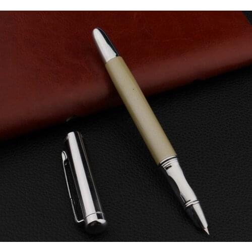Posture Correction Metal Fountain Pen Cocoa Stainless Steel Student Stationery Office Supplies Ink Pens