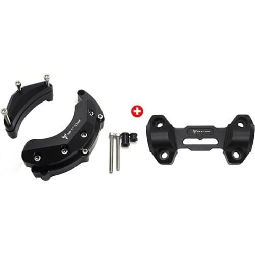 Motorcycle Handlebar Risers Mounting Clamp Top Cover Engine Guard Case Protection For Yamaha FZ 09 MT-09/SP FJ-09 2014-2020