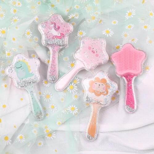 Quicksand Cushion Massage Comb Cute Girl Heart Makeup Hair Styling Curly Hair Anti-Static Air Bag Comb