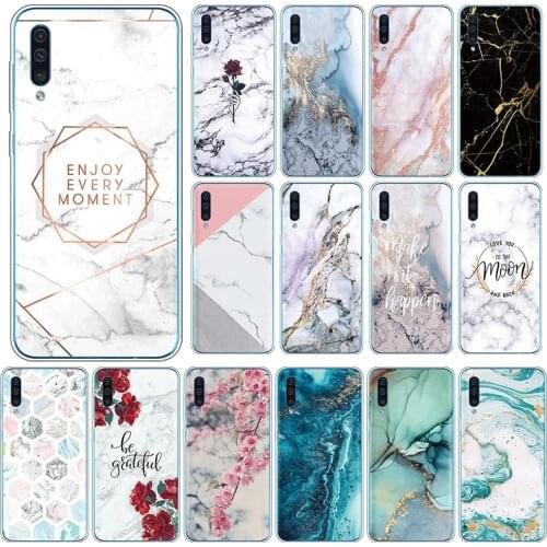 Marble Case For Samsung Galaxy A50 A30s A50s Silicone Cover For SamsungGalaxy A 50 A 30s A 50s 6.4" Phone Cases TPU Fundas Coque