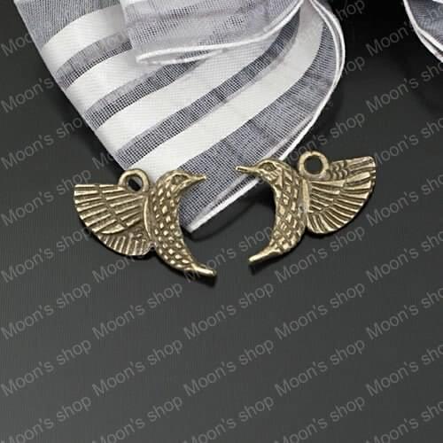 Wholesale Antique Bronze Hummingbird Alloy Charms Pendants DIY Findings 50 pieces (JM1248)