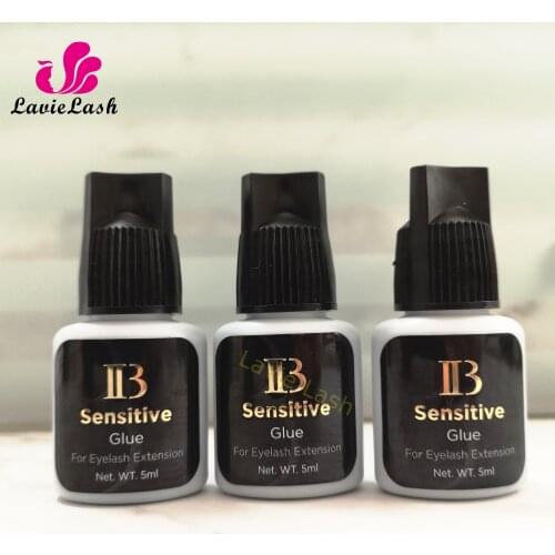 Original Korea 4 bottles IB glue Sensitive Glue for Eyelash Extension Allergy Free Professional Adhesive 5ml/bottle