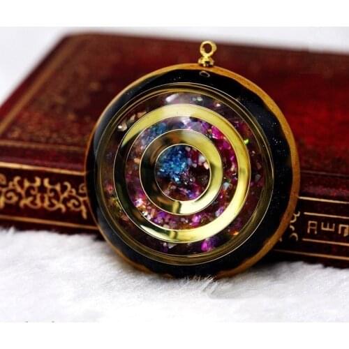 Orgonite Energy Reiki Stone Necklace Pendant Good Luck Bringers Help Love Feelings Necklace Mysterious Harajuku Chakra Jewelry