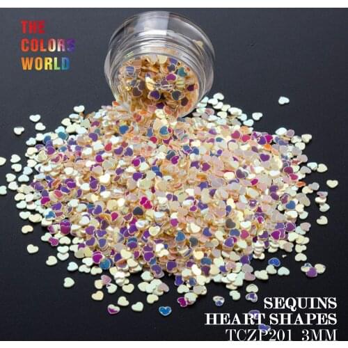 TCT-116 Heart Shape 3MM Size Sequins For Nail Art Decoration Body Art FacePaint Nail Gel Manual DIY Decoration Crafts Decoration