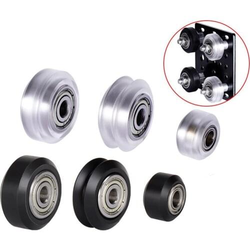 3D printer accessories pulley D type bearing POM pulley passive wheel idler V wheel engraving machine
