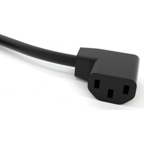 IEC 320 C13 Female PLug PDU/UPS Extension Power cable Connector left 90 degrees right angle 0.2M