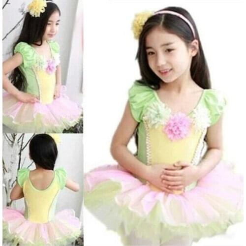 Stage Dancing Clothes Child Summer Performance Clothing 12 Kinds 3-16Y Girl Ballet Dress Gymnastic Leotard Romantic Tutu Costume