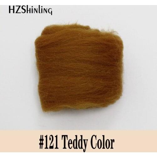 5 g Super Soft felting Short Fiber Wool Perfect in Needle Felt and Wet Felt Teddy Color Wool Material DIY Handmade