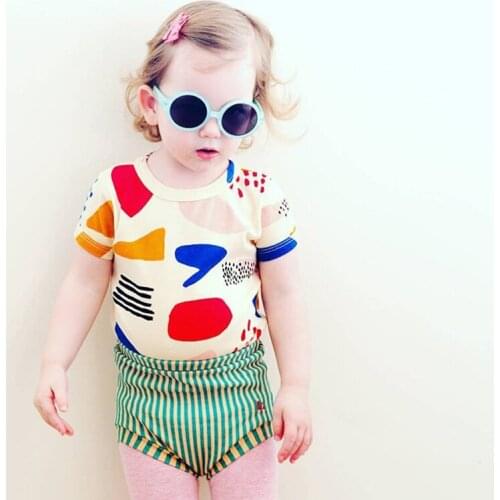 Baby Girl Shorts Summer Brand Striped Casual Cotton Unisex Toddler Girl Shorts Boys Kids Children Clothes PP Girls Short Fille
