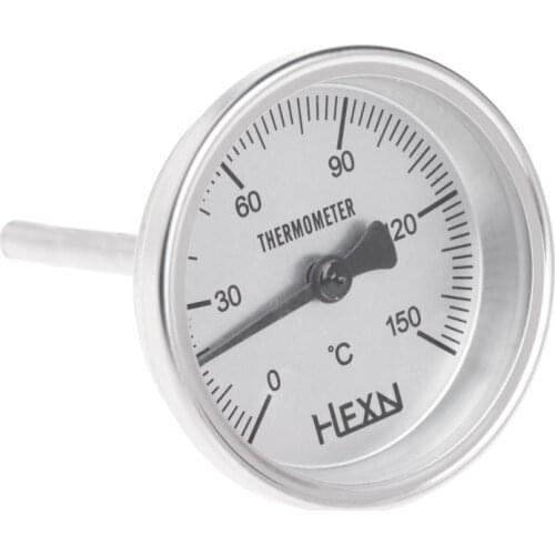 1/4" NPT Threaded Stainless Steel Thermometer Moonshine Condenser Kitchen Food Cooking Gauge BBQ Barbecue