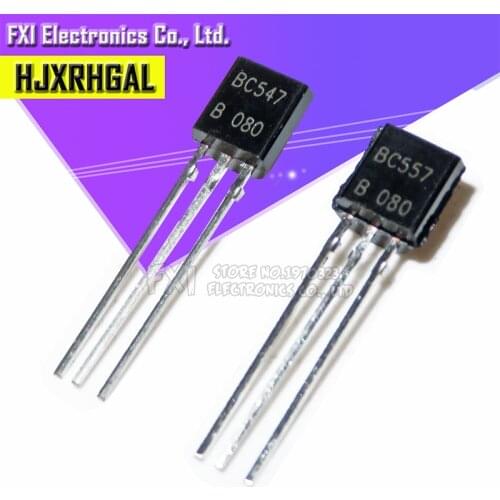 100pcs BC547B BC547C BC546B BC548B BC550B BC556B BC557B BC558B BC558C BC559B TO92 triode transistor