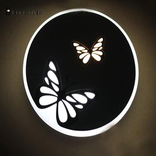 Creative Indoor Led Wall Lamp For Bedroom Living room Aisle Corridor Bedside Light Home Decorate Wall Light Dimmable 110V 220V