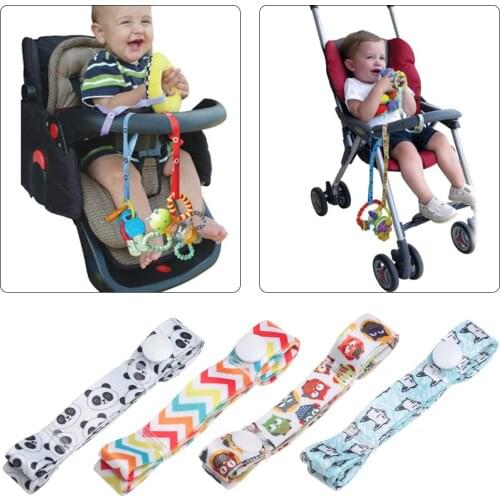 1PC New Baby Stroller Accessories Anti-Drop Hanger Belt Holder Toys Stroller Strap Fixed Car Pacifier Chain For Child
