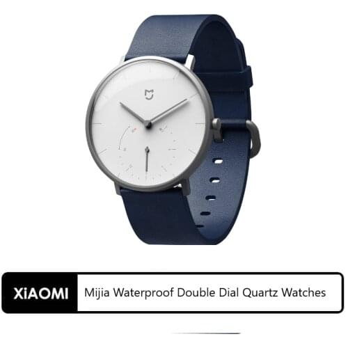 Xiaomi mijia Quartz Watches Waterproof BLE4.0 Wireless Double Dial with Alarm Sport Sensor Connect to Smart Mi Home APP