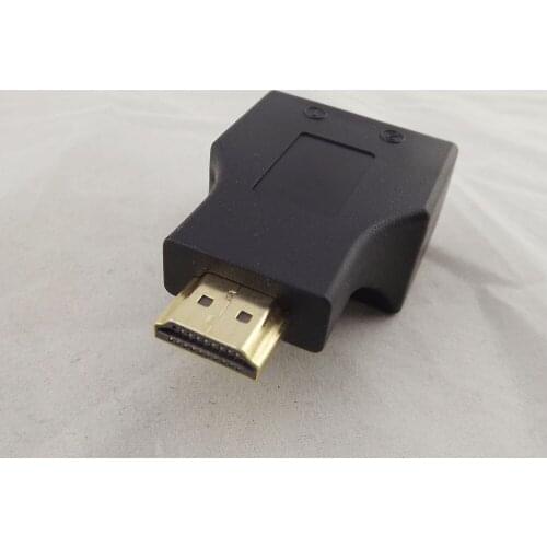 1pair HDMI To Dual Port RJ45 UTP LAN Ehternet Cable Extender Over Cat5e/6 1080P 100FT