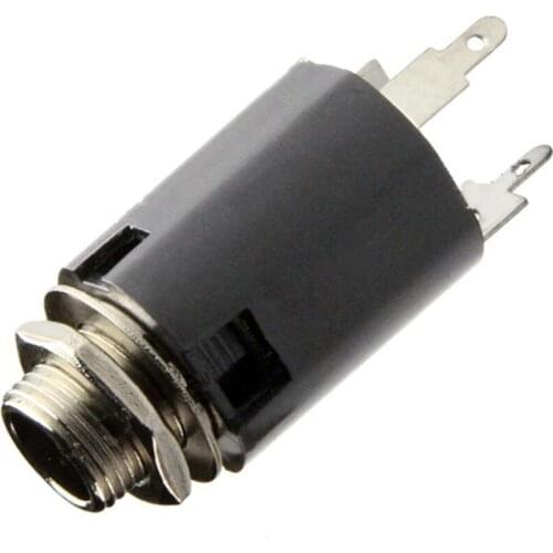 10Pcs/lot 1/4" 6.35 Acoustic Electric Guitar Jack output Input Jack for guitar Equalizer Preamp Socket parts guitar accessories