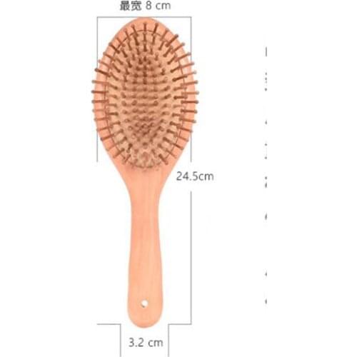 10pcs Hair Comb Wooden Airbag Massage Comb carbonized solid wood cushion anti-static hair Brush combs travel home