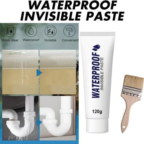120g Nano Waterproof Glue Invisible Sealant Mighty Repair Broken Polyurethane Glue Paste With Brush Tools Adhesive Glue For H4I7