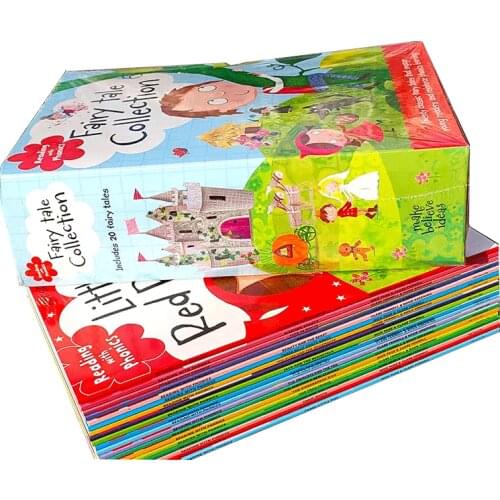 20 Books/Set Phonics Fairy Tale English Picture Book Little Red Riding Hood Early Education English Reading Books for Children