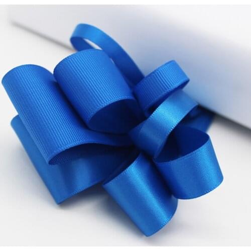 5 Meter/Lot Royal Blue Silk Satin Ribbon Solid Color Grosgrain Ribbon DIY Sewing Ribbon Bow Crafts Wrap Decoration Accessories