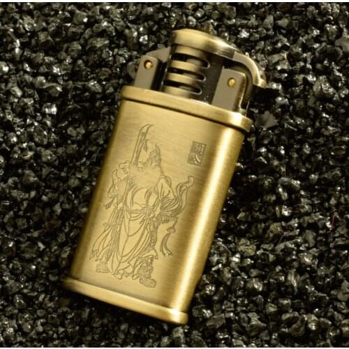 Dolphin kerosene gasoline lighter Retro metal grinding wheel flame igniter