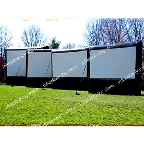 Free air shipping!120 inches giant projection movie inflatable film screen yard TH factory manufacture