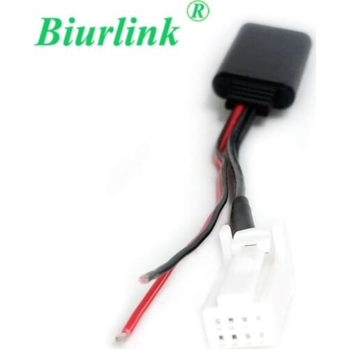 Biurlink Car Stereo Changer 8Pin Plug Bluetooth Module Audio Music Aux In Adapter Cable for Suzuki SX4 Grand Vitara 2007-2010