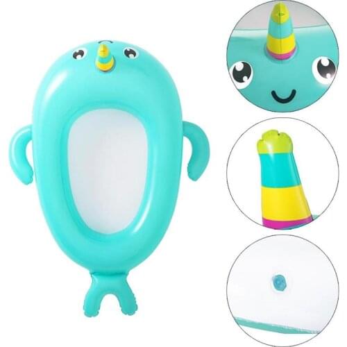 Hildrens Inflatable Floating Row Boat Pool Cartoon Toy Float Row with Monolithic Design Toy for Kids Children Aged 3-7 Years