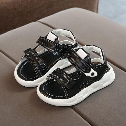 Children Boys Sandals Summer Wild Solid Lightweight Non-slip Beach Shoes Baby Sandals Kids Casual Shoes 7