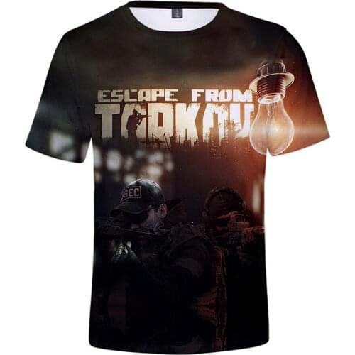 3 to 20 years 3d t shirt Escape From Tarkov Shooting Game printed t-shirt men/women harajuku streetwear tshirt tee kids clothes