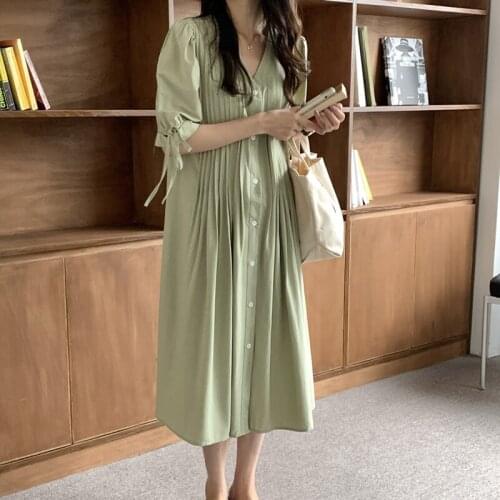 HziriP Summer Dresses With Buttons