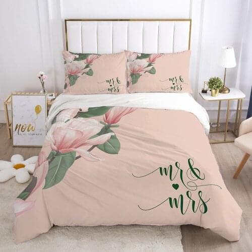 3D Bedding Sets Quilt Covers Pillow Shams Duvet Cover Sets Bedclothes Bed Linens King Queen Full Simple Flower Home Textile