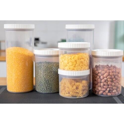 Kitchen Airtight Canister Storage Bottles Jar Food Container Grains Tea Coffee Beans Grains Candy Snack Nut Storage Jars