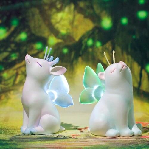 Cat Lamp Baby Night Lights Pig Deer Led Night Lamp Bedroom Cartoon Animal Table Lamp Kids Birthday Christmas Gifts Home Decor