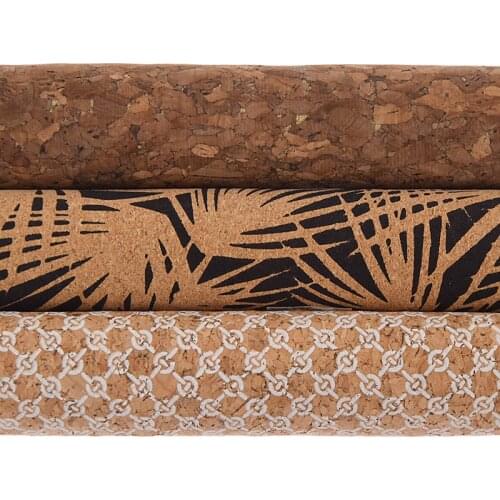 Lychee Life A4 Vintage Soft Cork Fabric Retro Style Sewing Fabric DIY Handmade Bag Materials Supplies