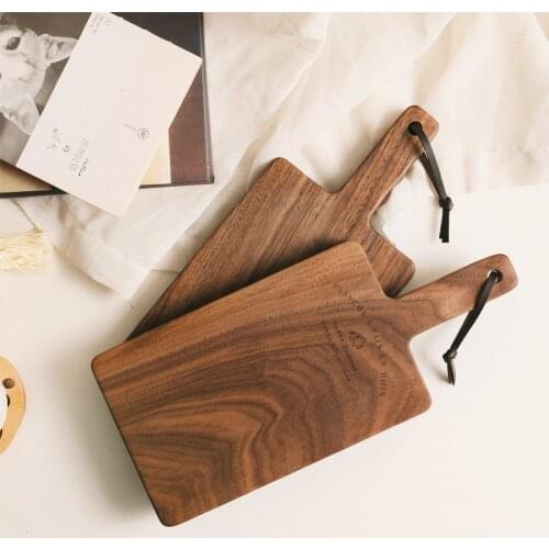 Fashion Cutting Board North American Black Walnut Supplementary Food Board Creative Solid Wood Cutting Board Bread Fruit Board