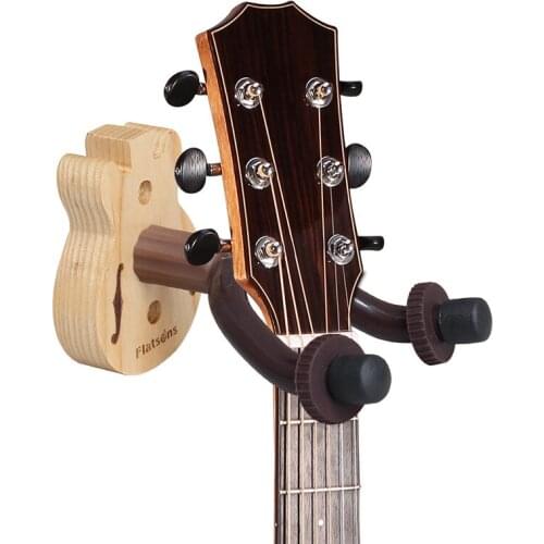 Wall-mounted Guitar Hanger Ukulele Hook Bass Holder Stand Instrument Display Rack Strong Fixed Accessories