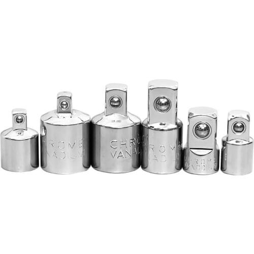 1/4" 3/8" 1/2" Ratchet Wrench Adapter Chrome Vanadium Steel Sleeve Adapter Drive Socket Converter Wrench-sleeve Joint Converter