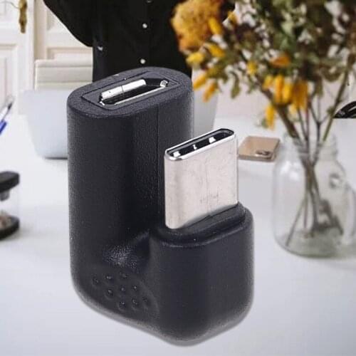 180 Degree Type C Male to Micro USB Female Converter Adapter for Cellphone M5TE