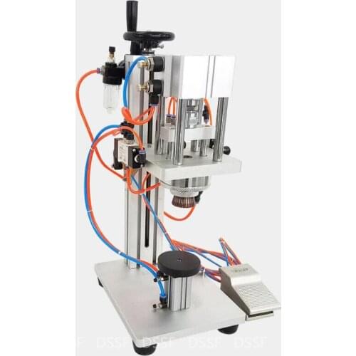 Pneumatic Perfume Oral Liquid Penicillin Injectable Bottle Capper Aluminum Plastic Glass Vial Crimper Capping Machine