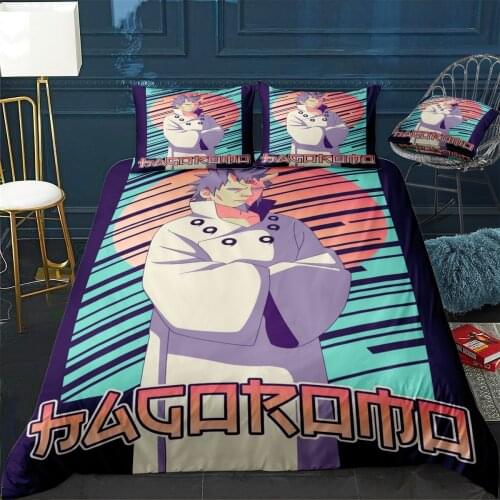 Hagoromo Otsutsuki Duvet Cover Comfortable Quilt Home Decora Design Universal Bedding Set Bedclothes+Pillowcase 3pcs