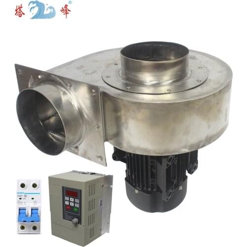 Industrial 304 stainless steel 1.1kw 150mm pipe corrosion preventive centrfigual inverter RPM control 220v single-phase