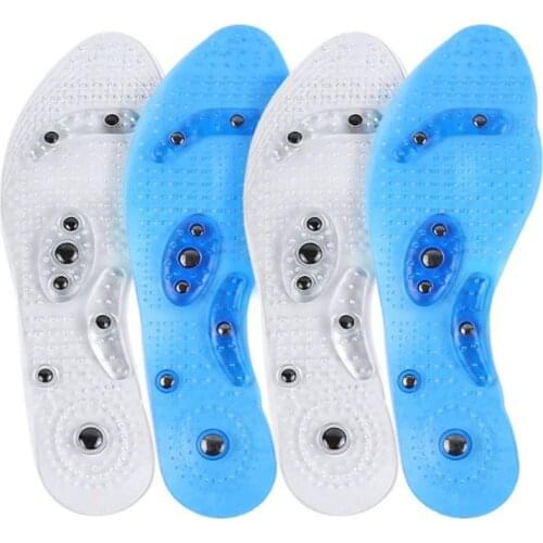 1 Pair Anti-slip Massage Casual Insoles Heel Pad Upset Arch Support Insoles Silica Gel Insoles